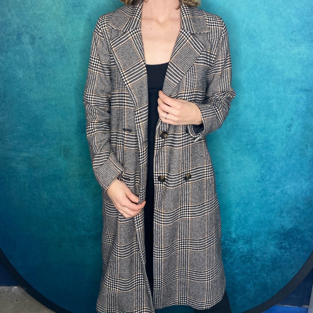 Plaid Duster Coat